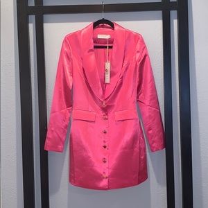 Meshki Reese satin blazer mini dress